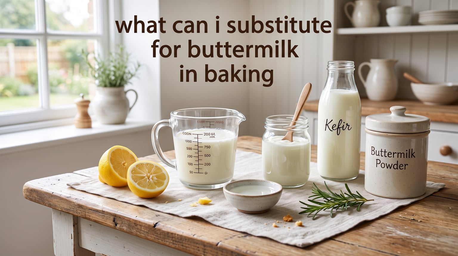 what can i substitute for buttermilk in baking