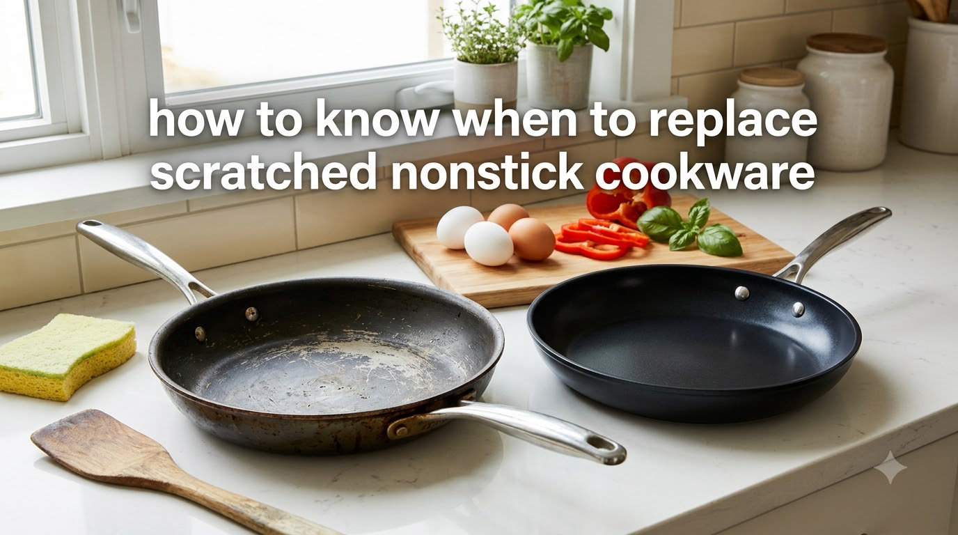 how to know when to replace scratched nonstick cookware