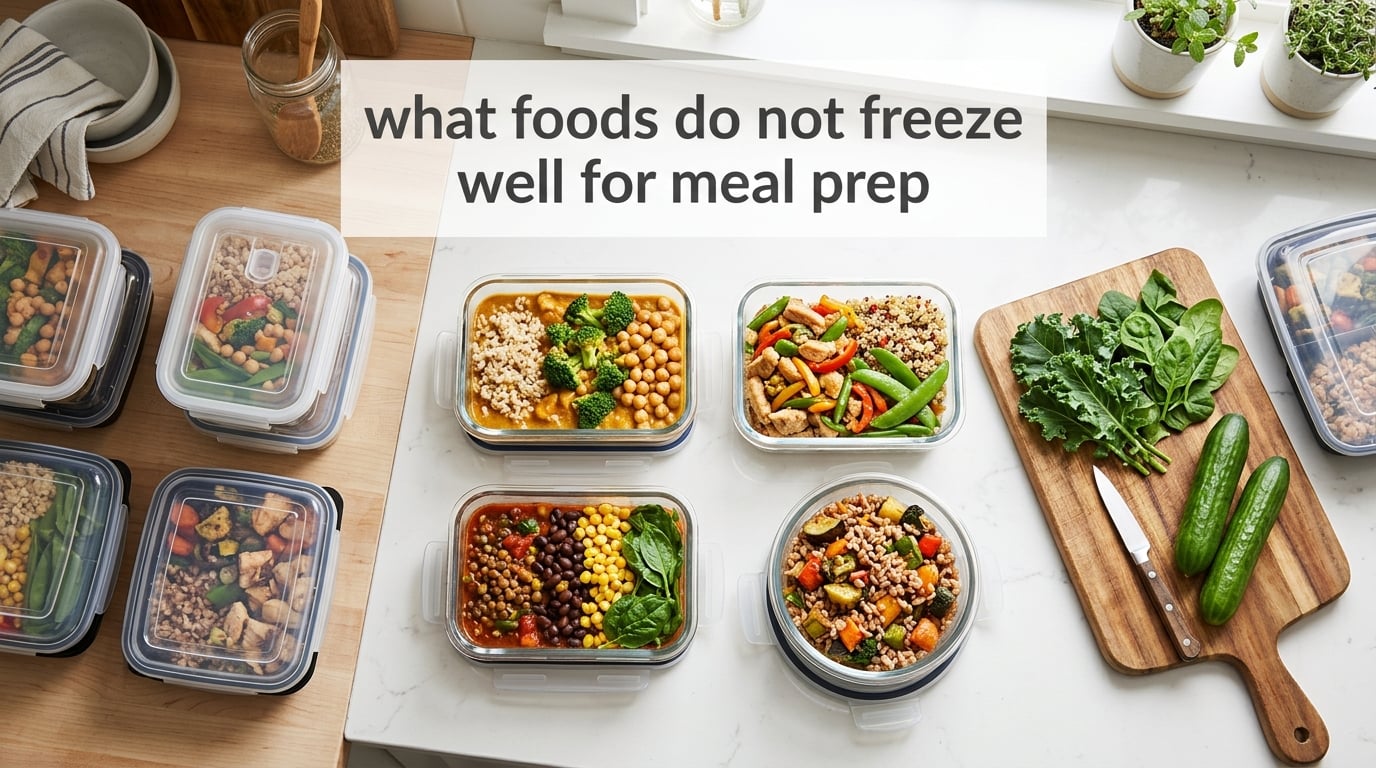 what foods do not freeze well for meal prep