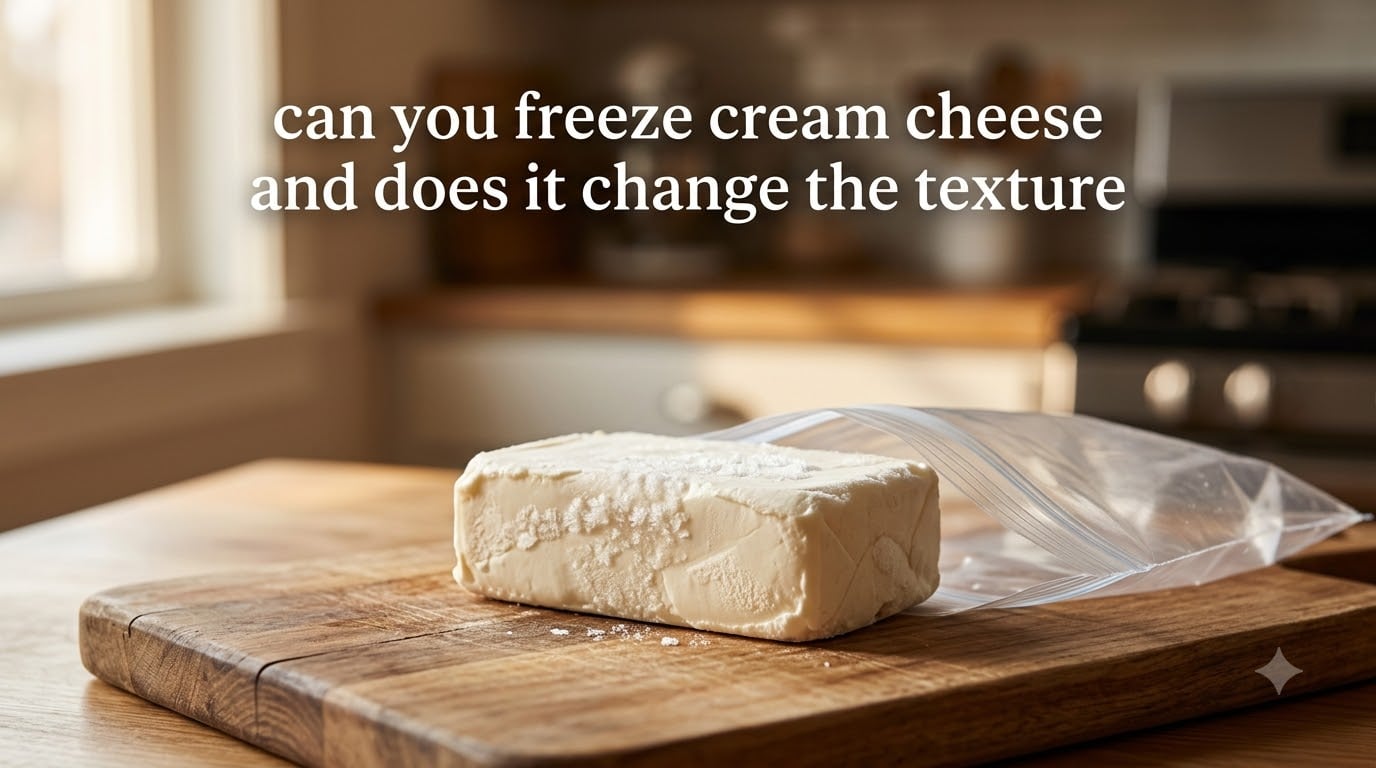 can you freeze cream cheese and does it change the texture