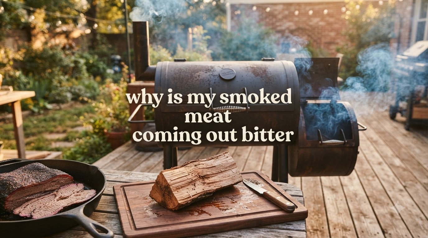 why is my smoked meat coming out bitter