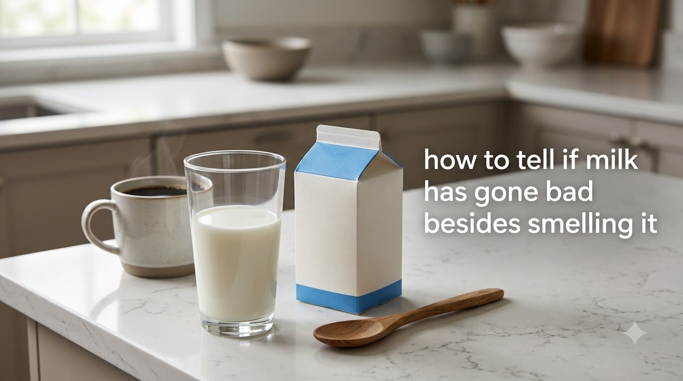 how to tell if milk has gone bad besides smelling it