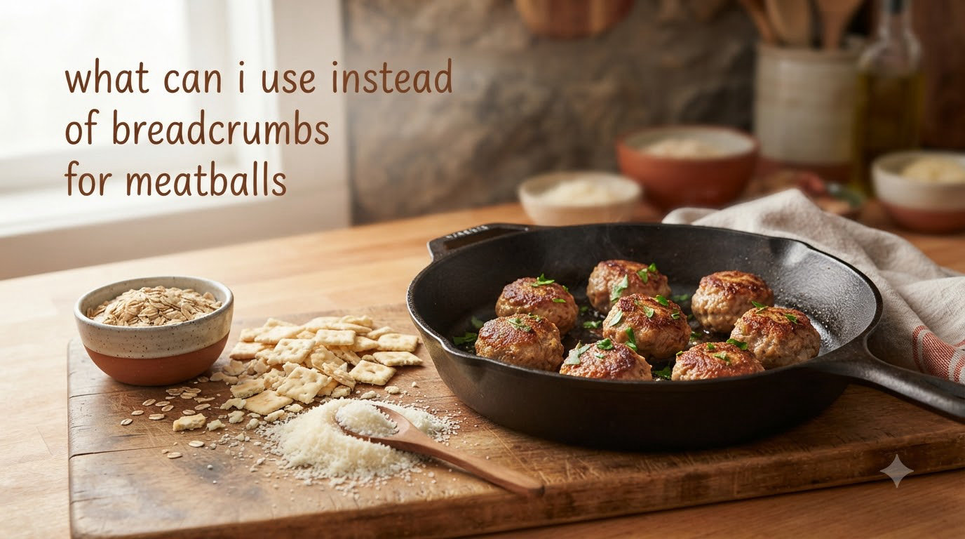 what can i use instead of breadcrumbs for meatballs