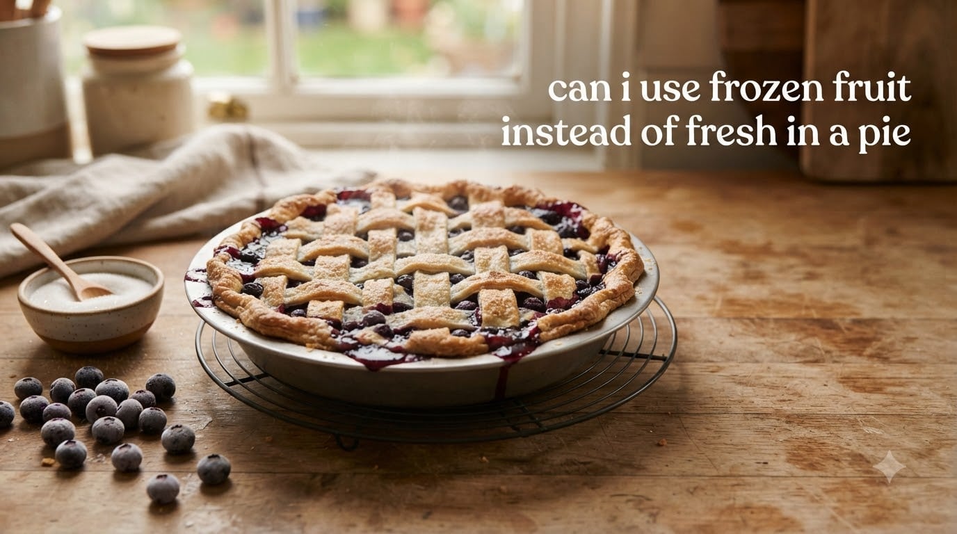 can i use frozen fruit instead of fresh in a pie