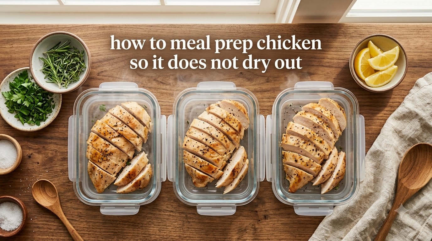 how to meal prep chicken so it does not dry out