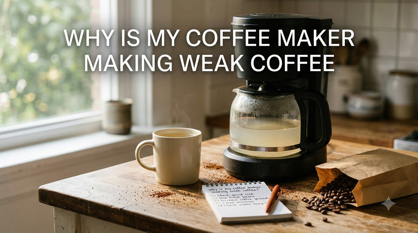 why is my coffee maker making weak coffee