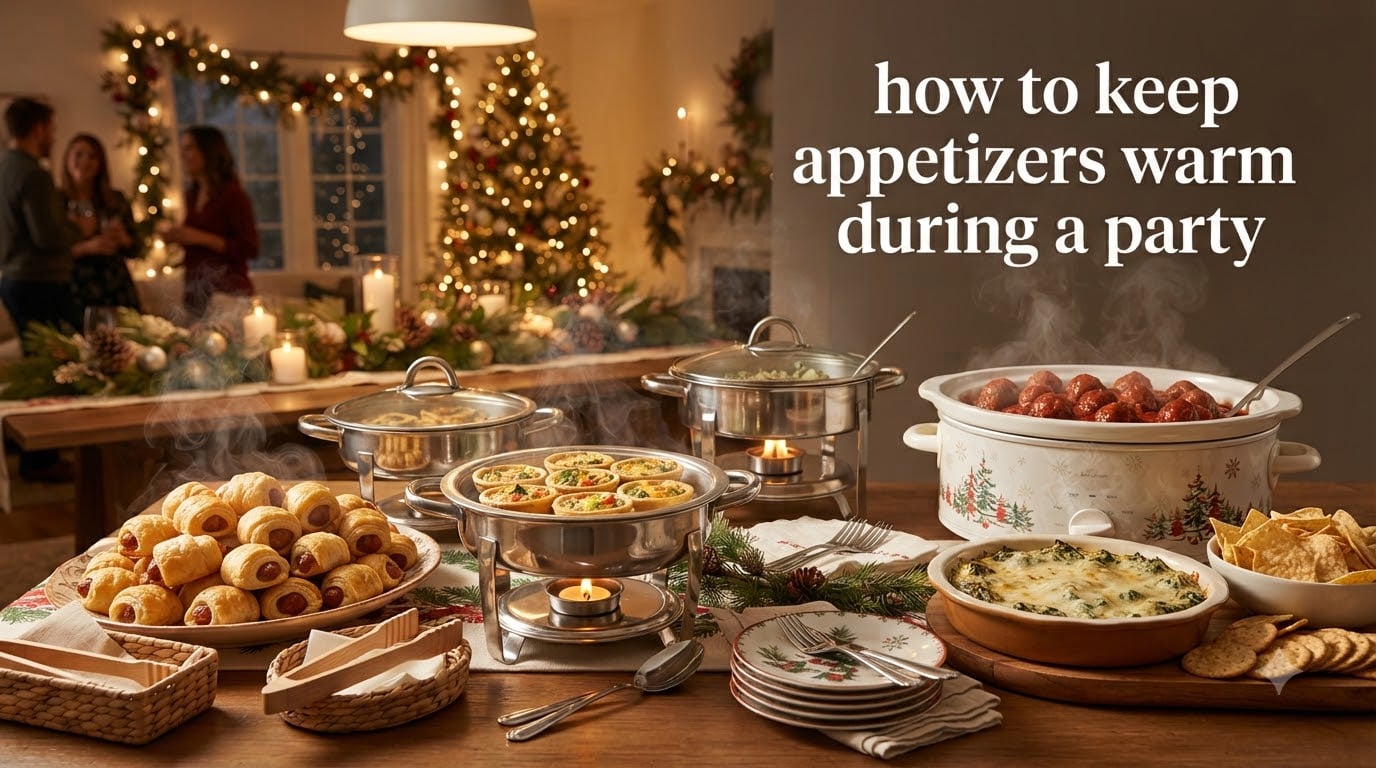how to keep appetizers warm during a party