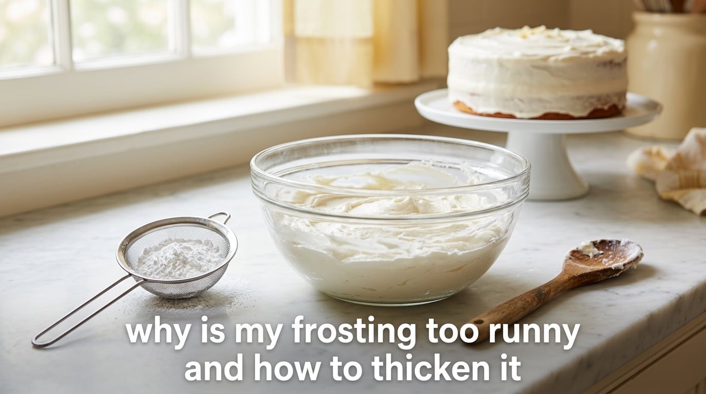 why is my frosting too runny and how to thicken it