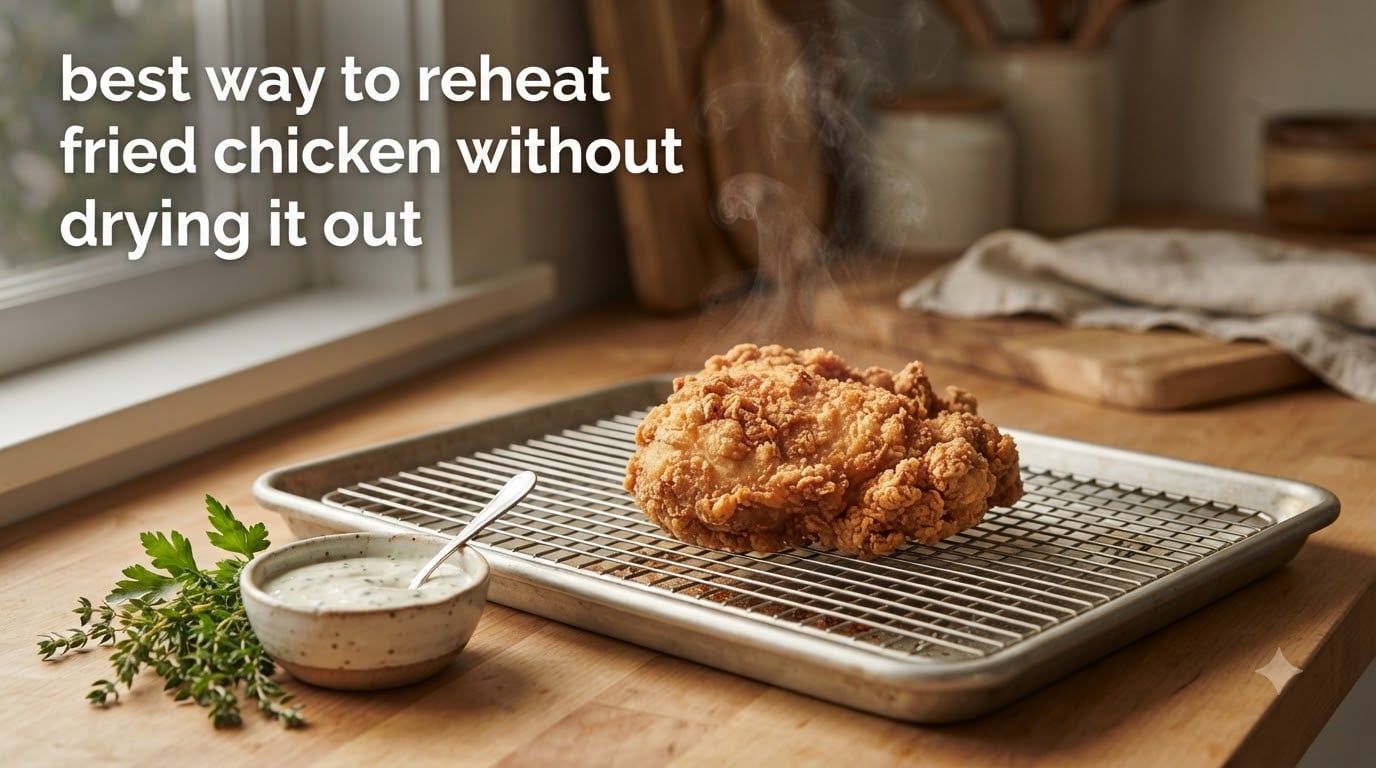 best way to reheat fried chicken without drying it out