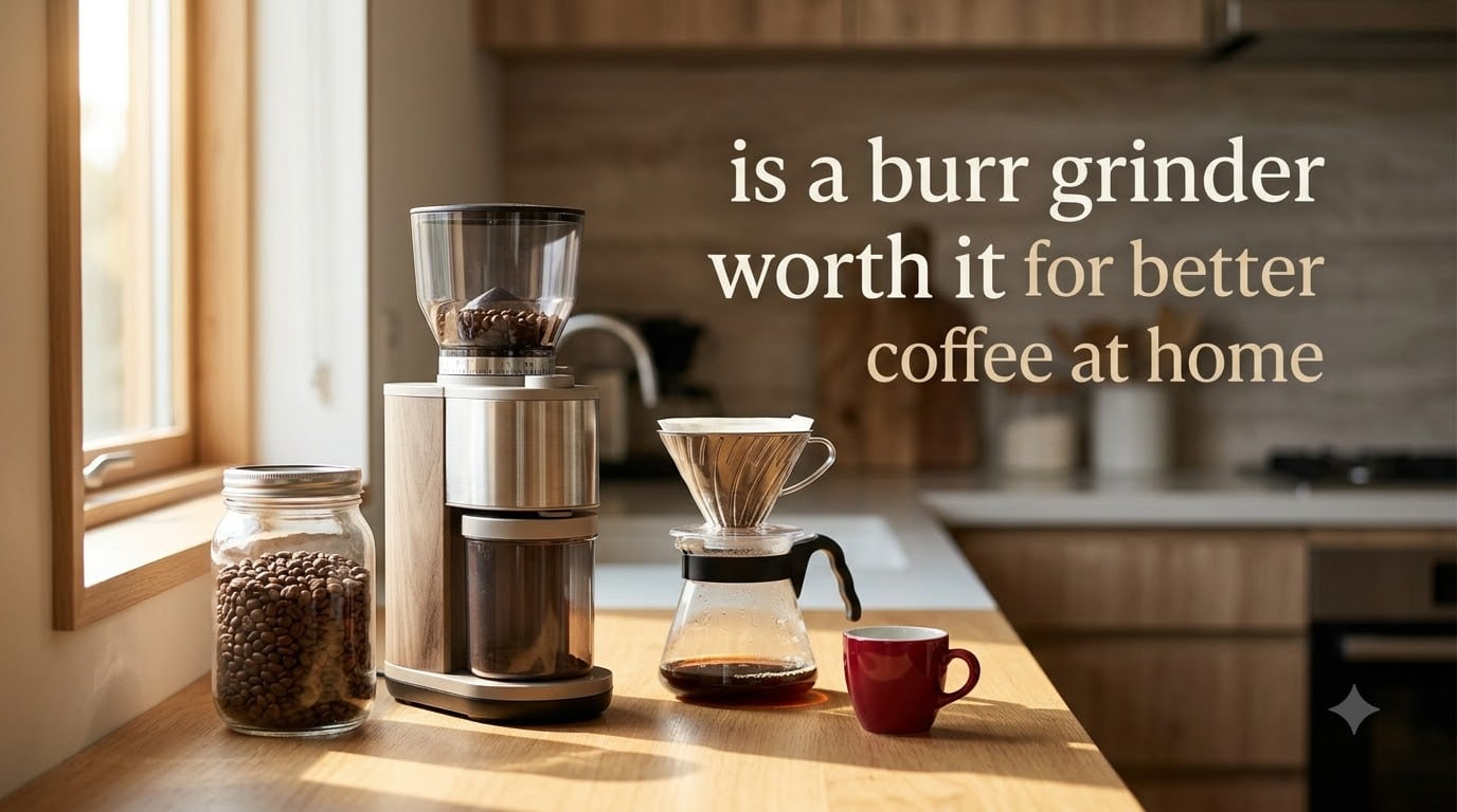is a burr grinder worth it for better coffee at home