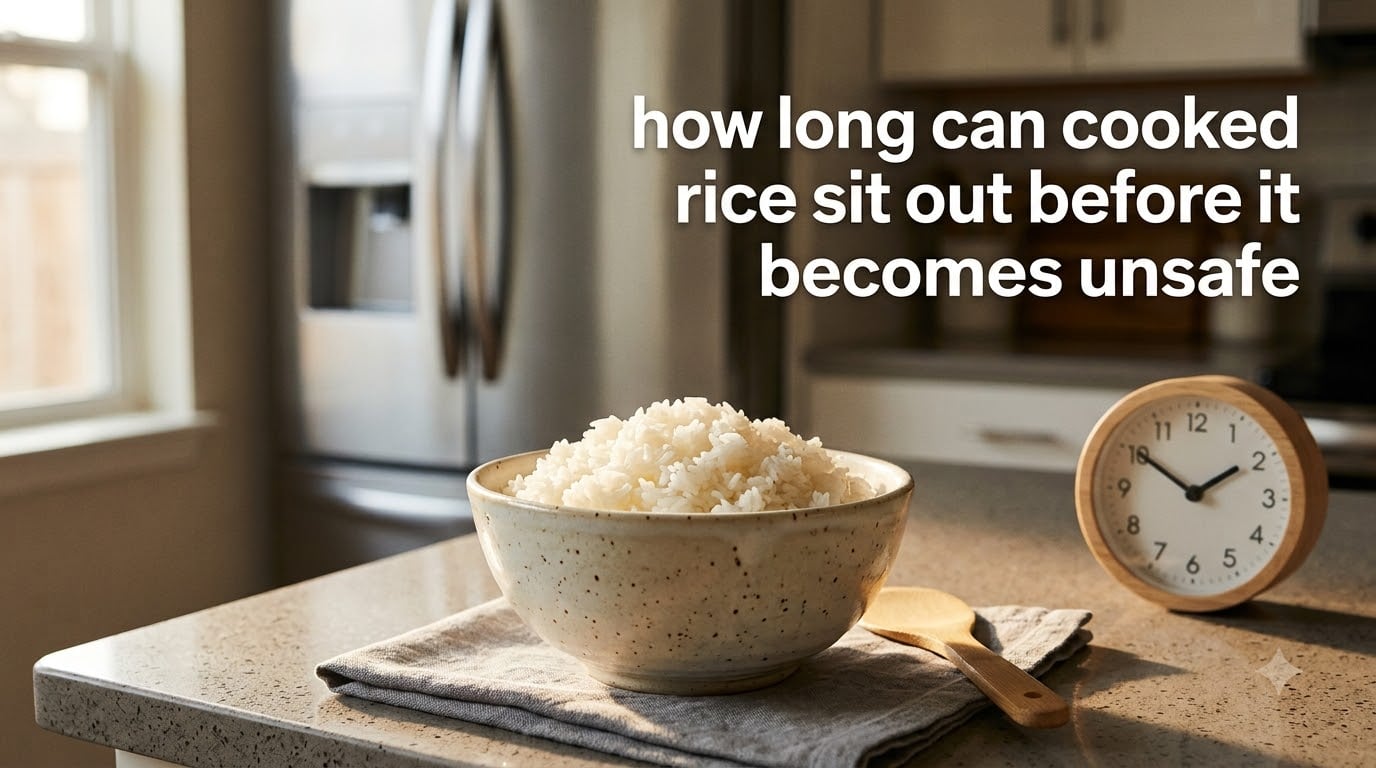 how long can cooked rice sit out before it becomes unsafe