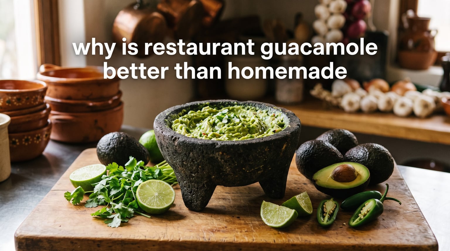 why is restaurant guacamole better than homemade