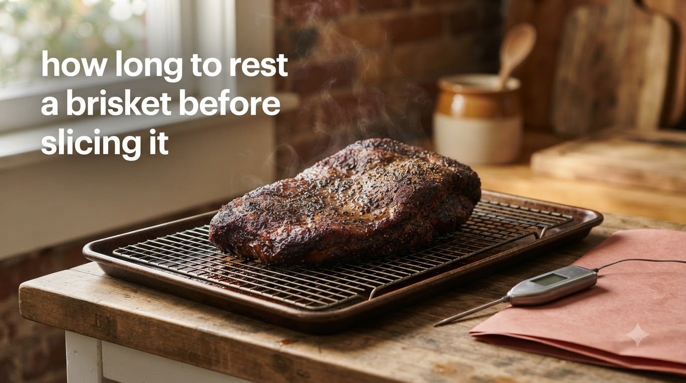 how long to rest a brisket before slicing it