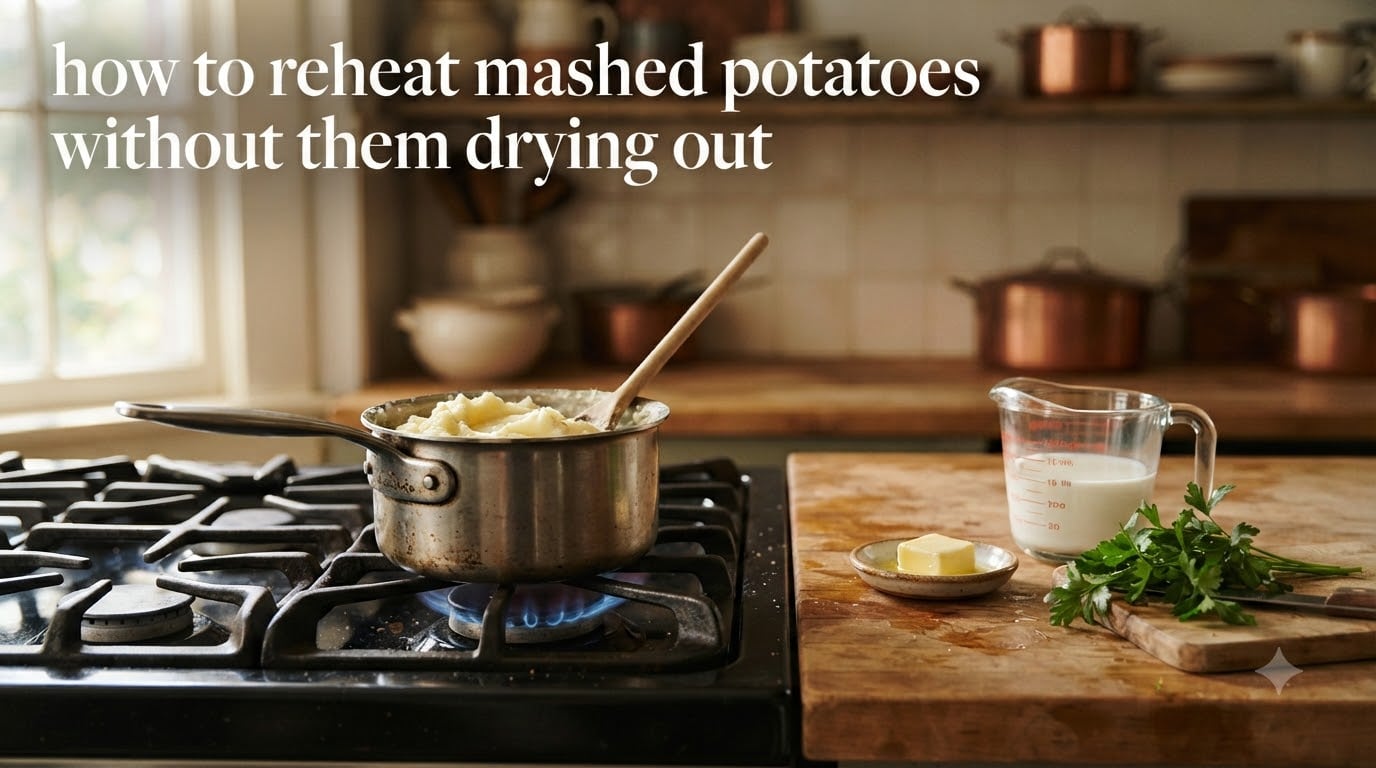 how to reheat mashed potatoes without them drying out