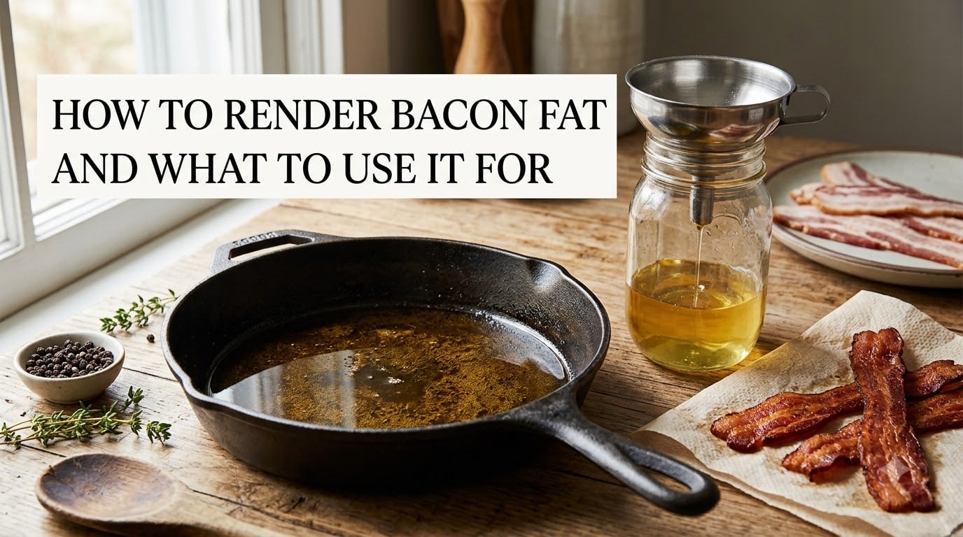 how to render bacon fat and what to use it for
