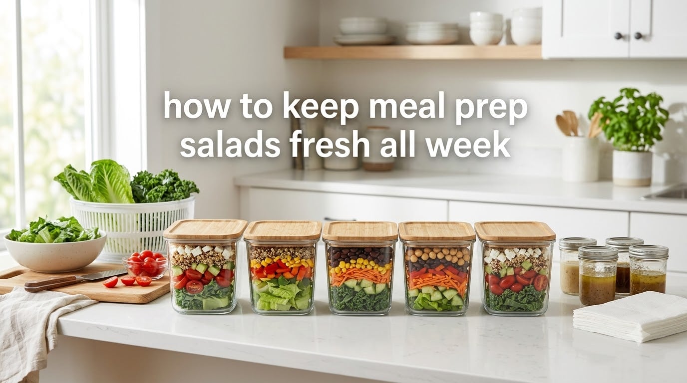 how to keep meal prep salads fresh all week