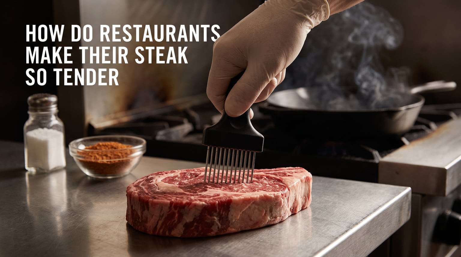 how do restaurants make their steak so tender