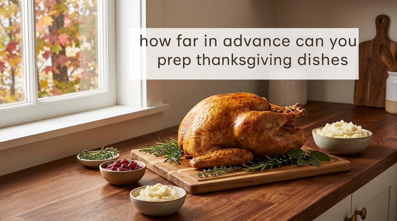 how far in advance can you prep thanksgiving dishes