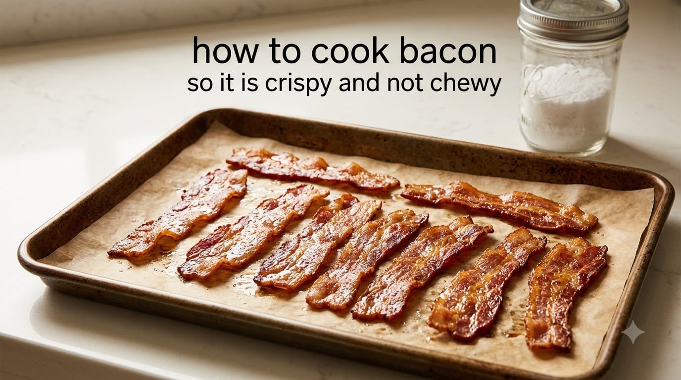how to cook bacon so it is crispy and not chewy