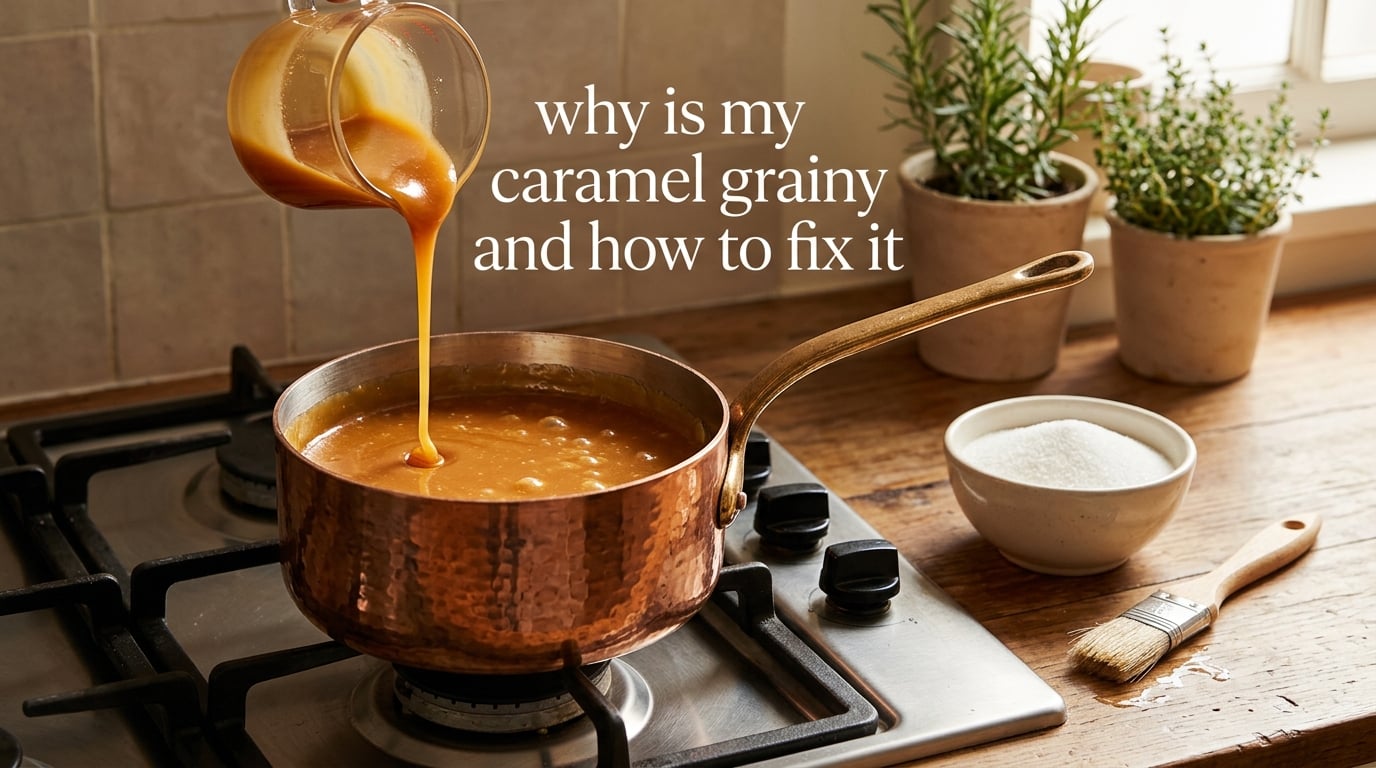 why is my caramel grainy and how to fix it