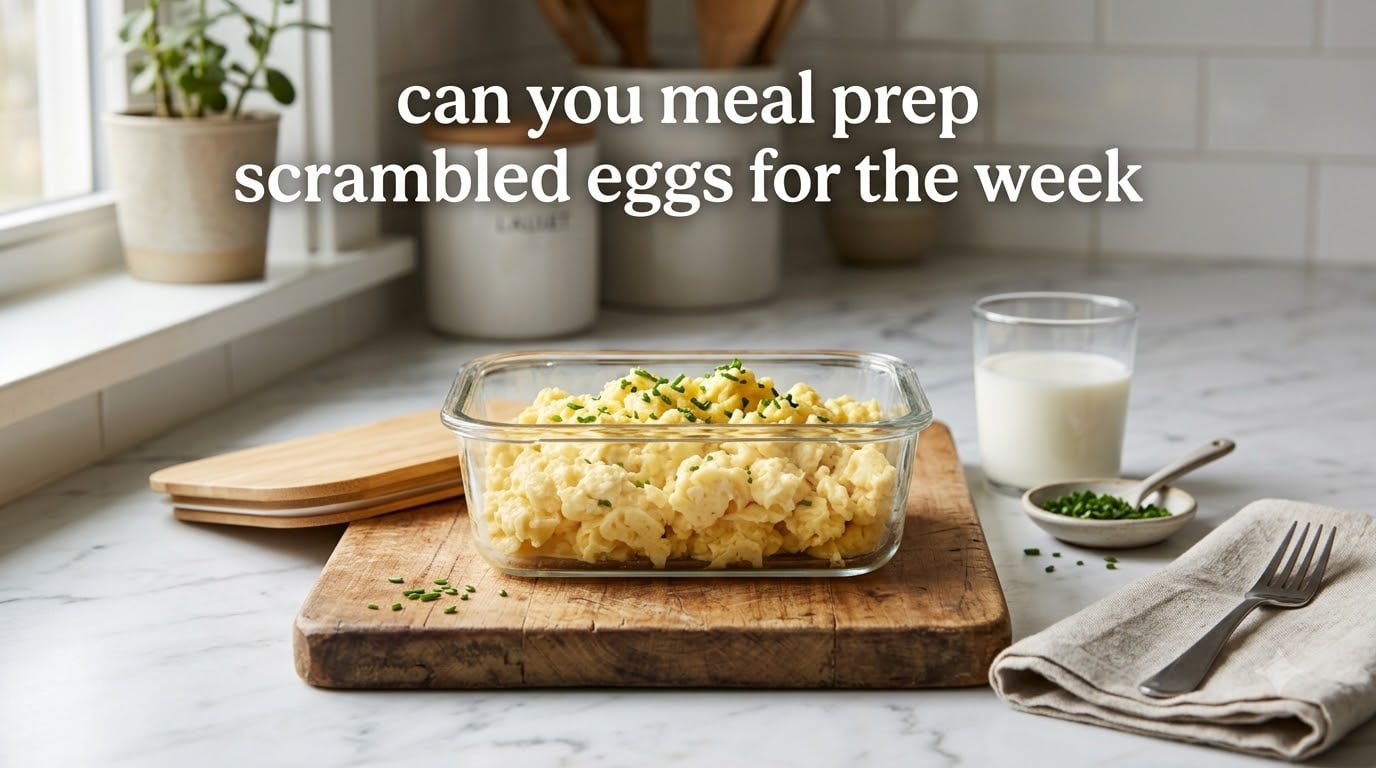 can you meal prep scrambled eggs for the week