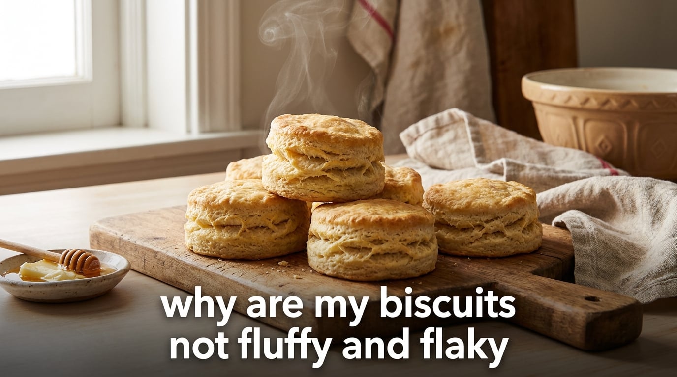 why are my biscuits not fluffy and flaky