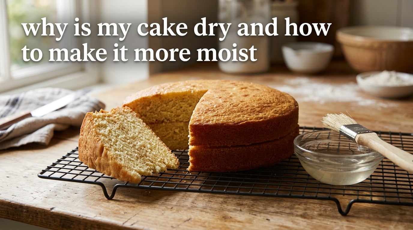 why is my cake dry and how to make it more moist
