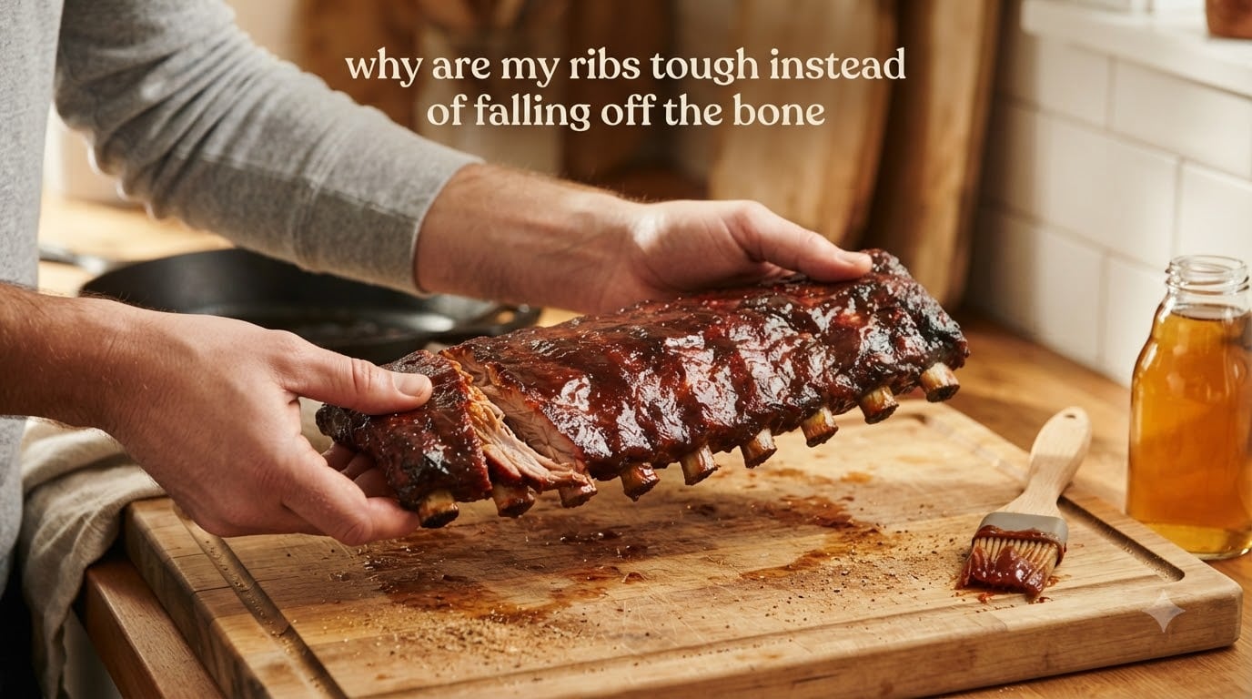 why are my ribs tough instead of falling off the bone