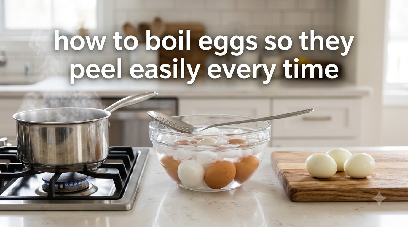 how to boil eggs so they peel easily every time