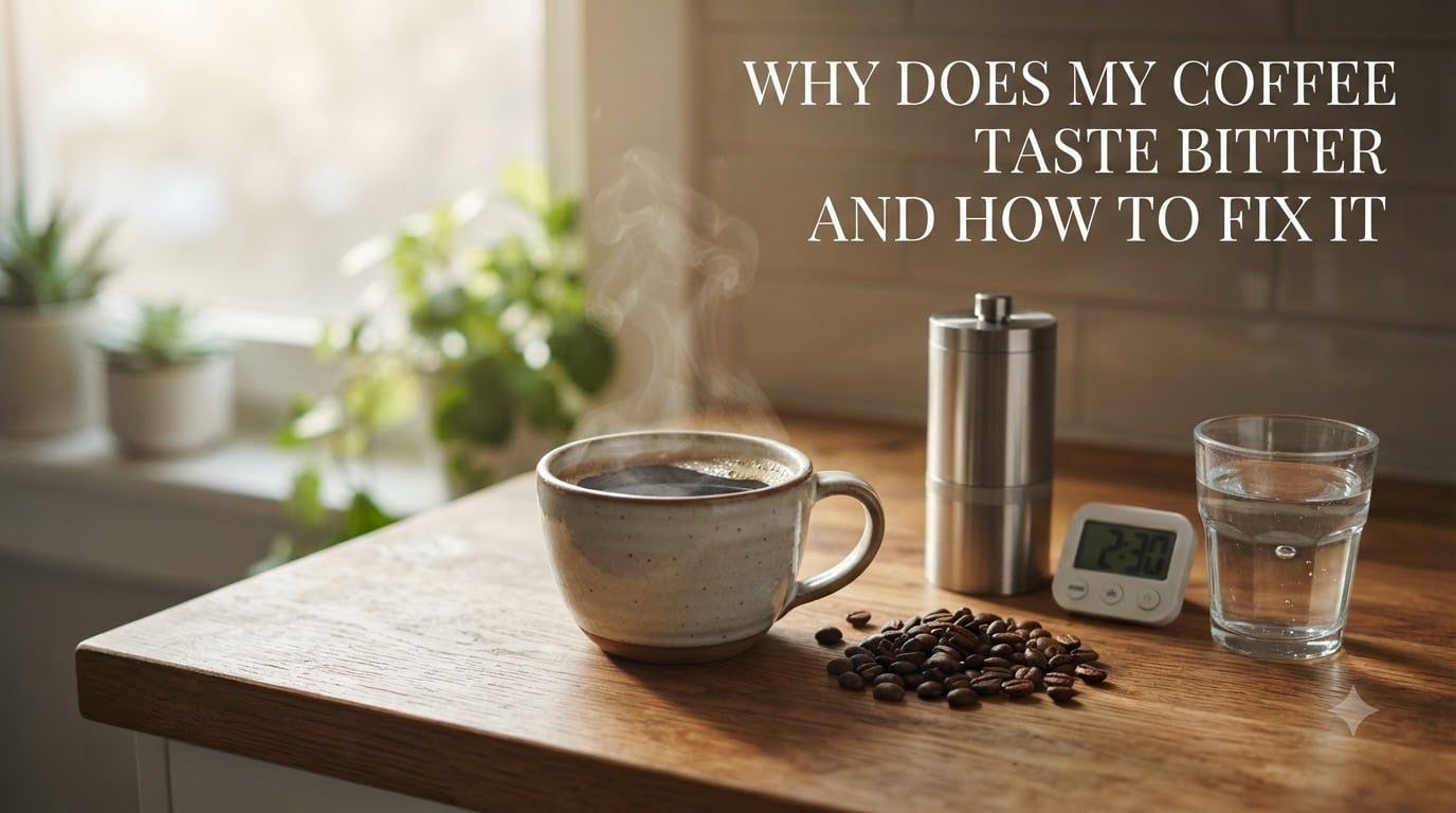 why does my coffee taste bitter and how to fix it