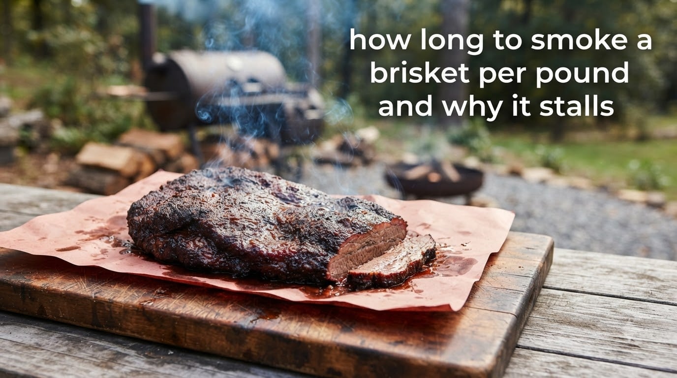 how long to smoke a brisket per pound and why it stalls