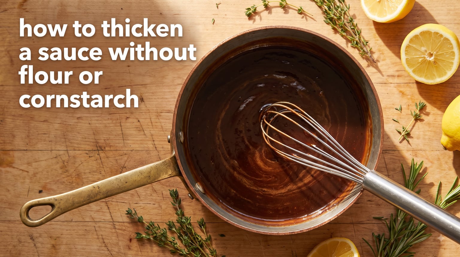 how to thicken a sauce without flour or cornstarch