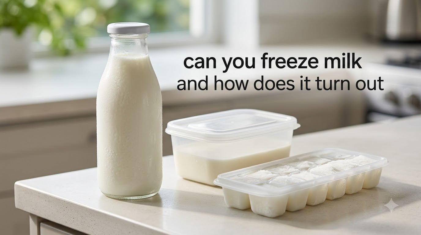 can you freeze milk and how does it turn out