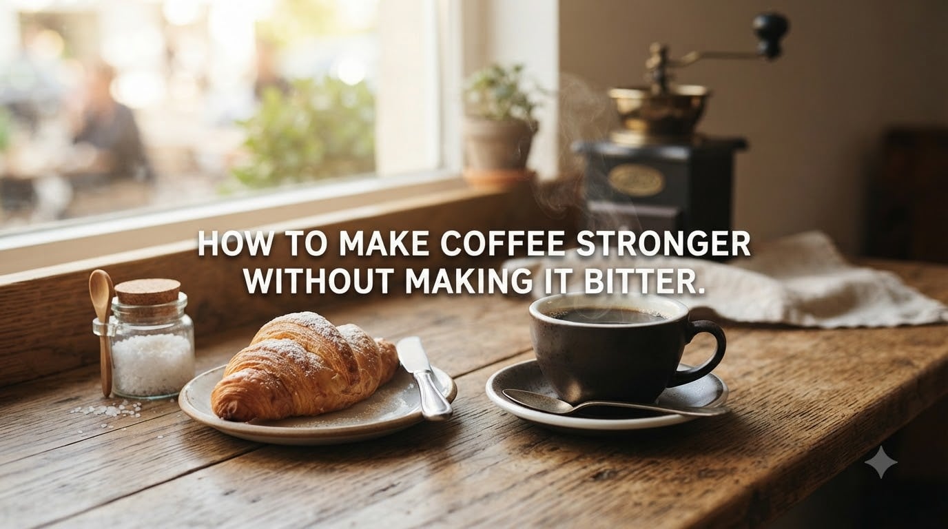 how to make coffee stronger without making it bitter