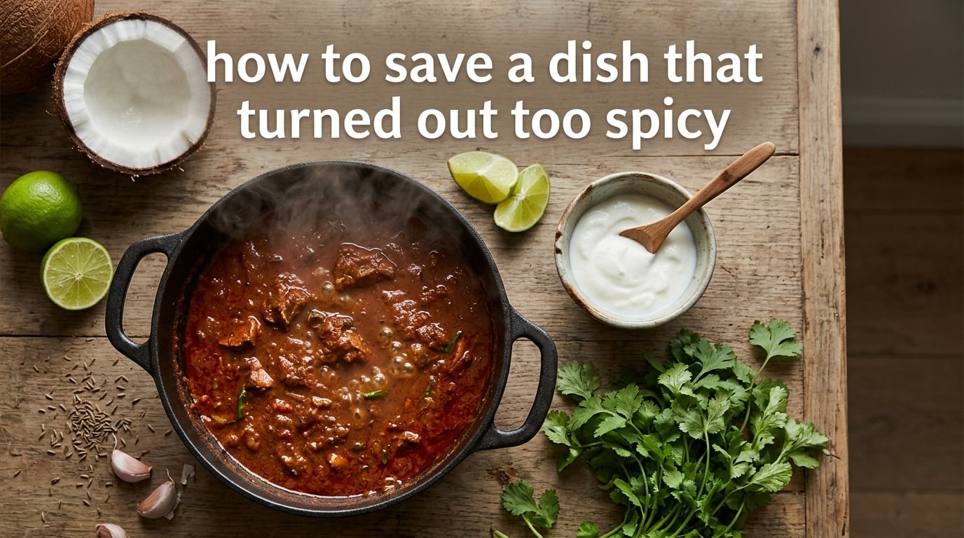 how to save a dish that turned out too spicy