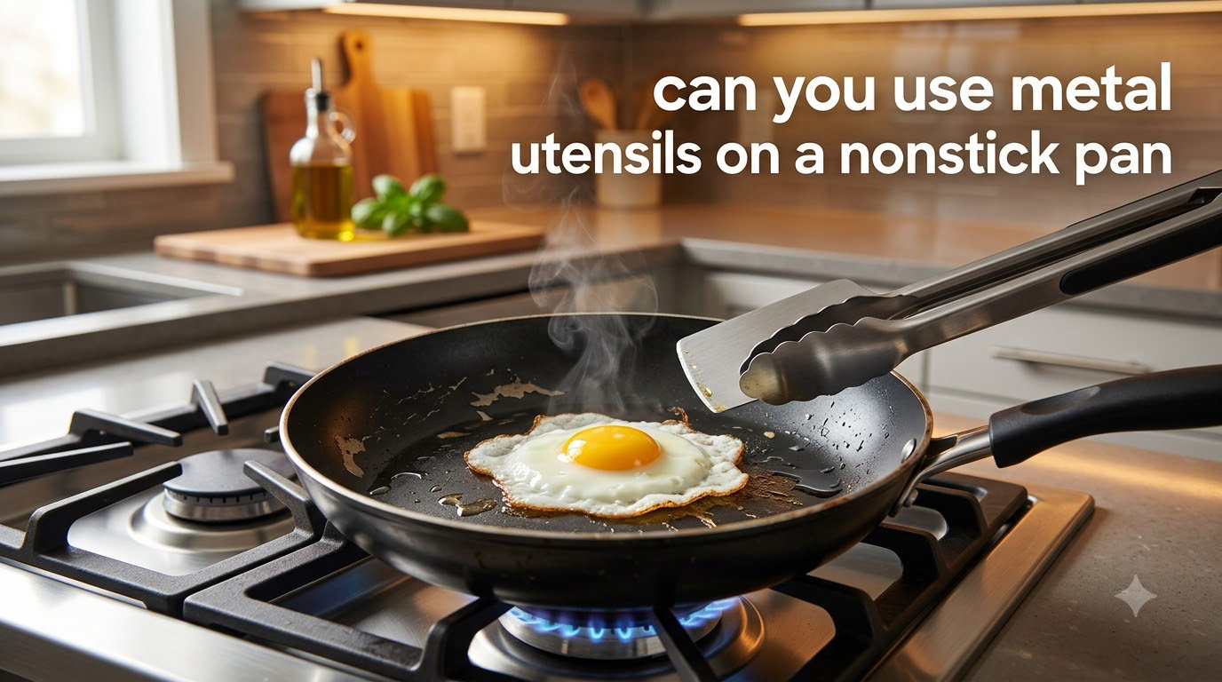 can you use metal utensils on a nonstick pan