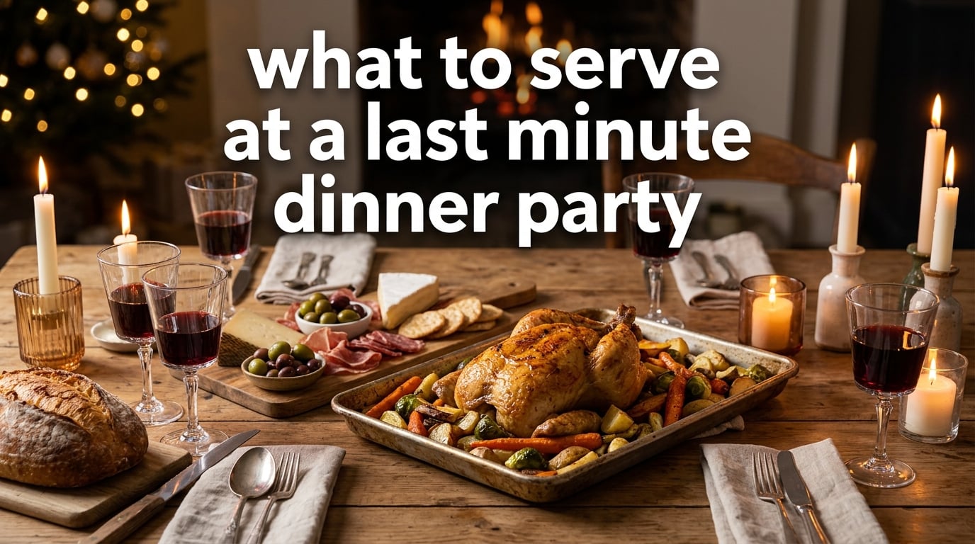 what to serve at a last minute dinner party
