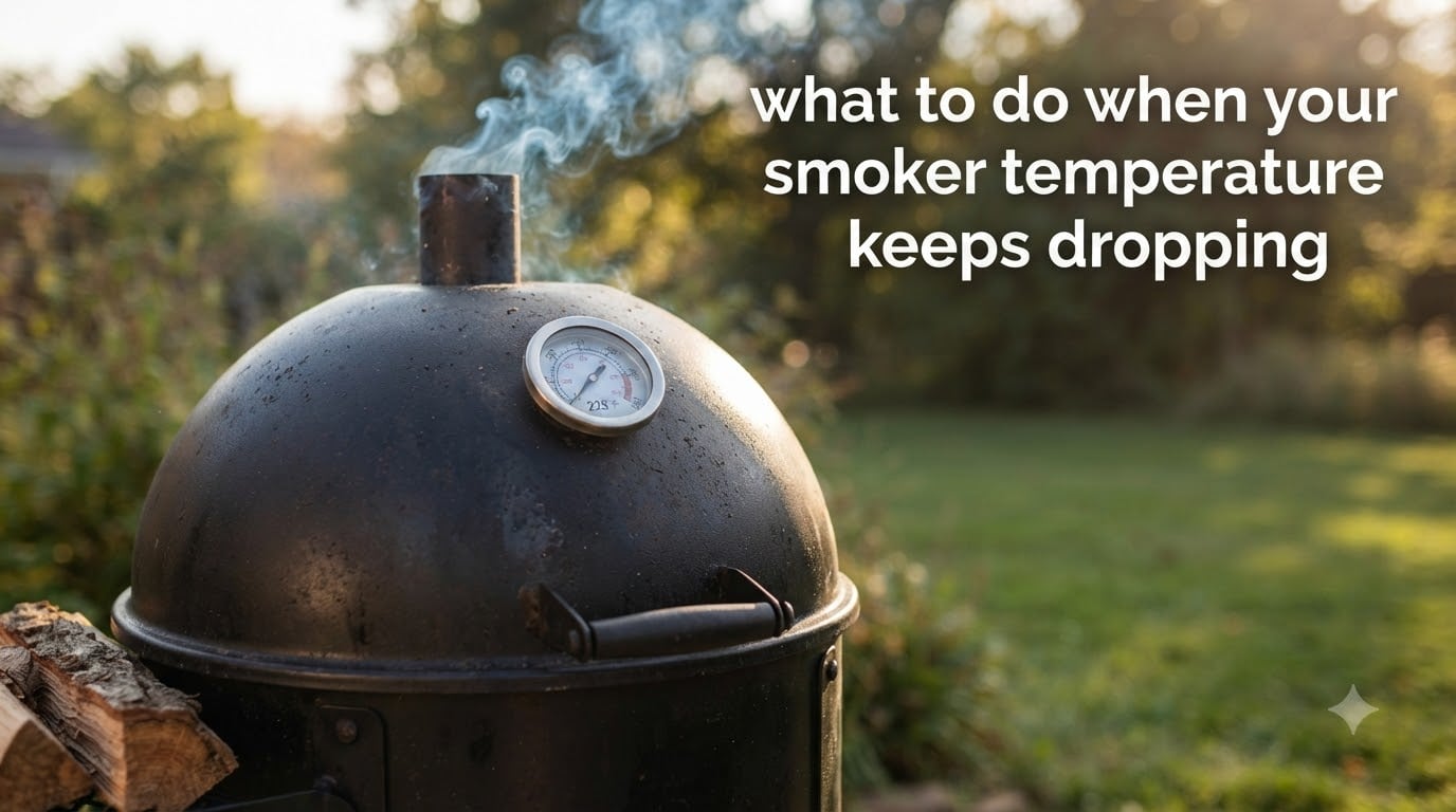 what to do when your smoker temperature keeps dropping