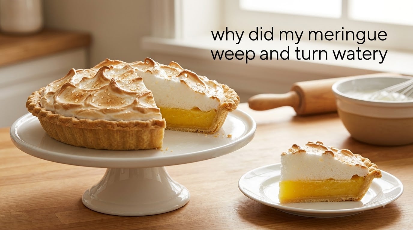 why did my meringue weep and turn watery