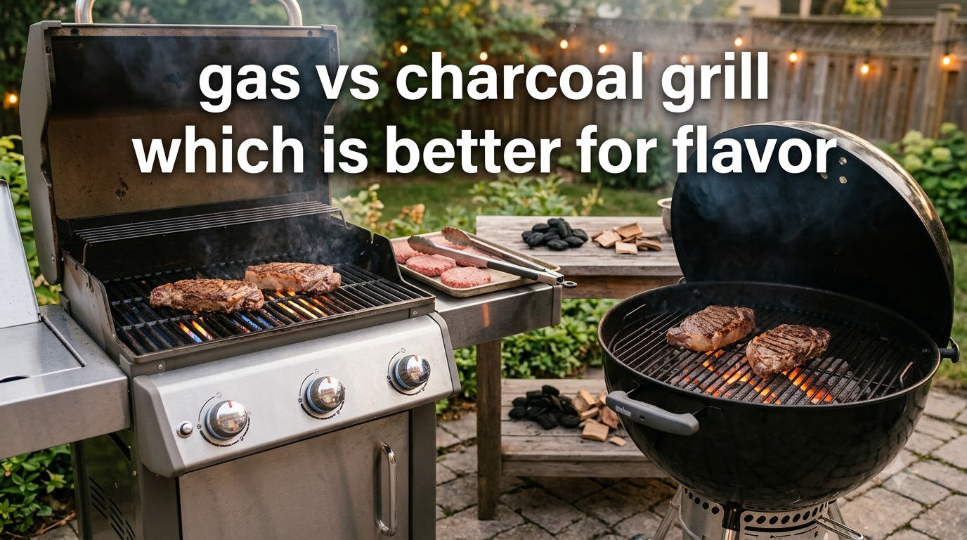 gas vs charcoal grill which is better for flavor