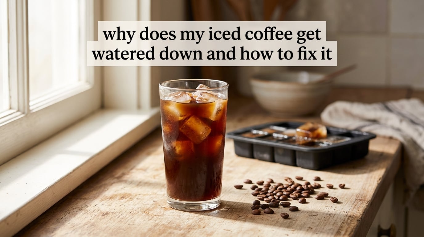 why does my iced coffee get watered down and how to fix it