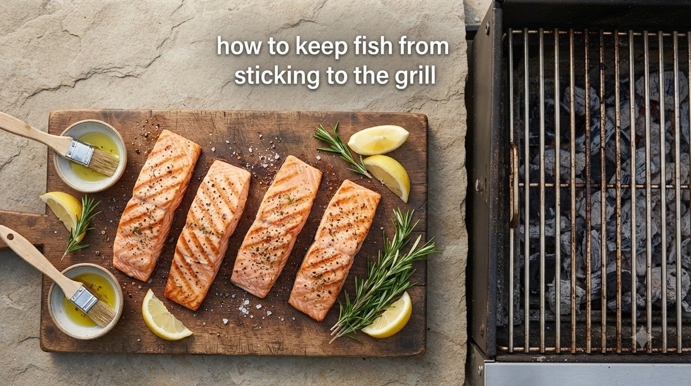 how to keep fish from sticking to the grill