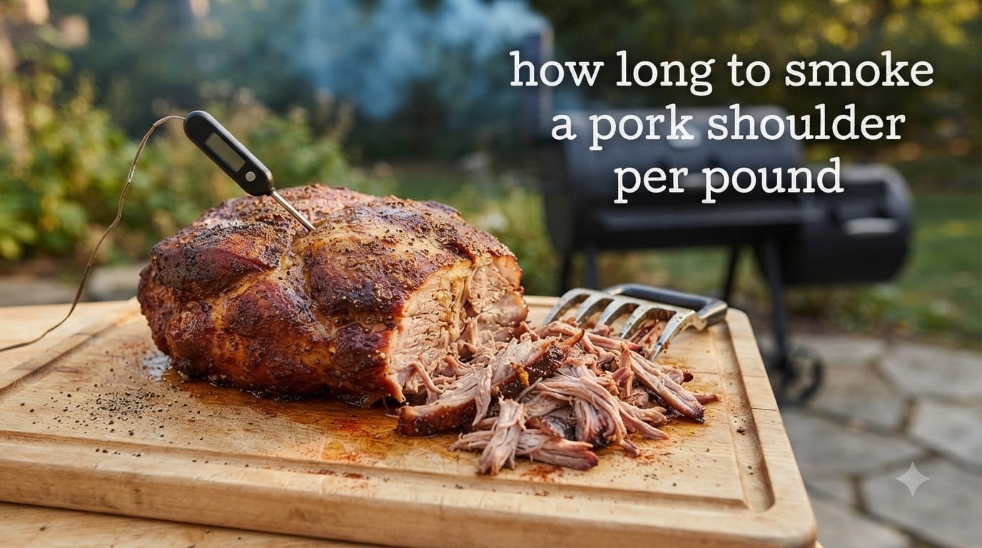 how long to smoke a pork shoulder per pound