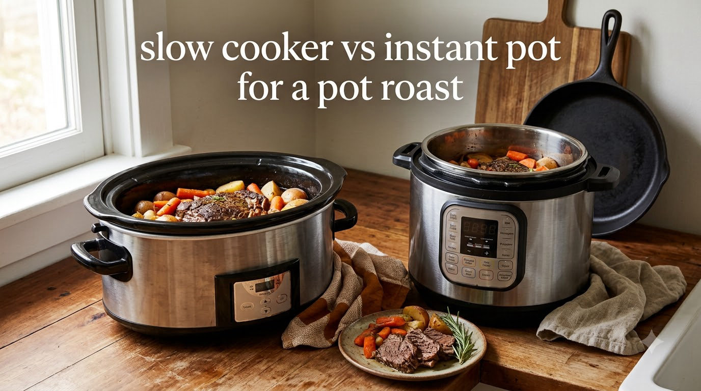 slow cooker vs instant pot for a pot roast