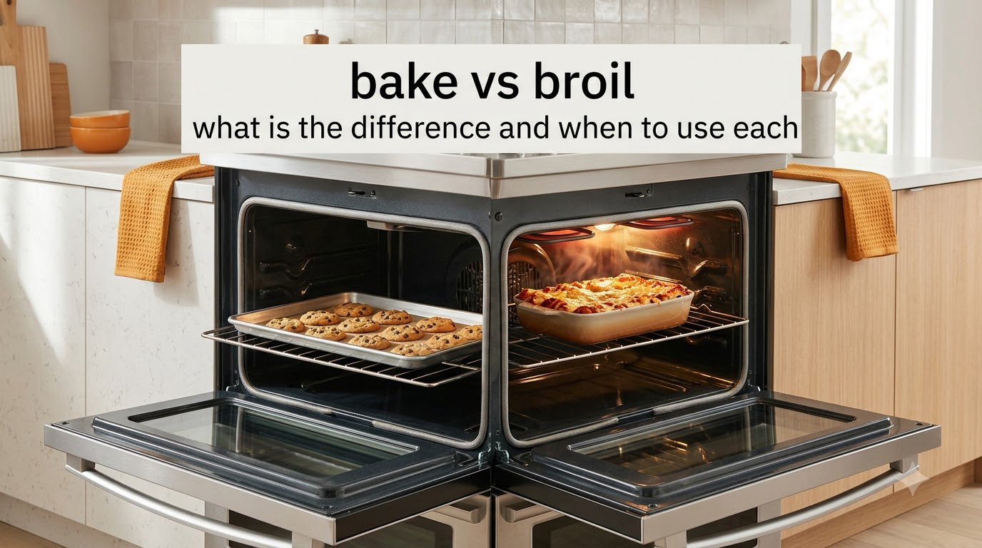 bake vs broil what is the difference and when to use each