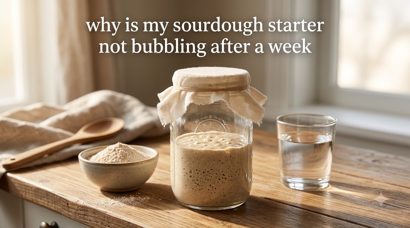 why is my sourdough starter not bubbling after a week