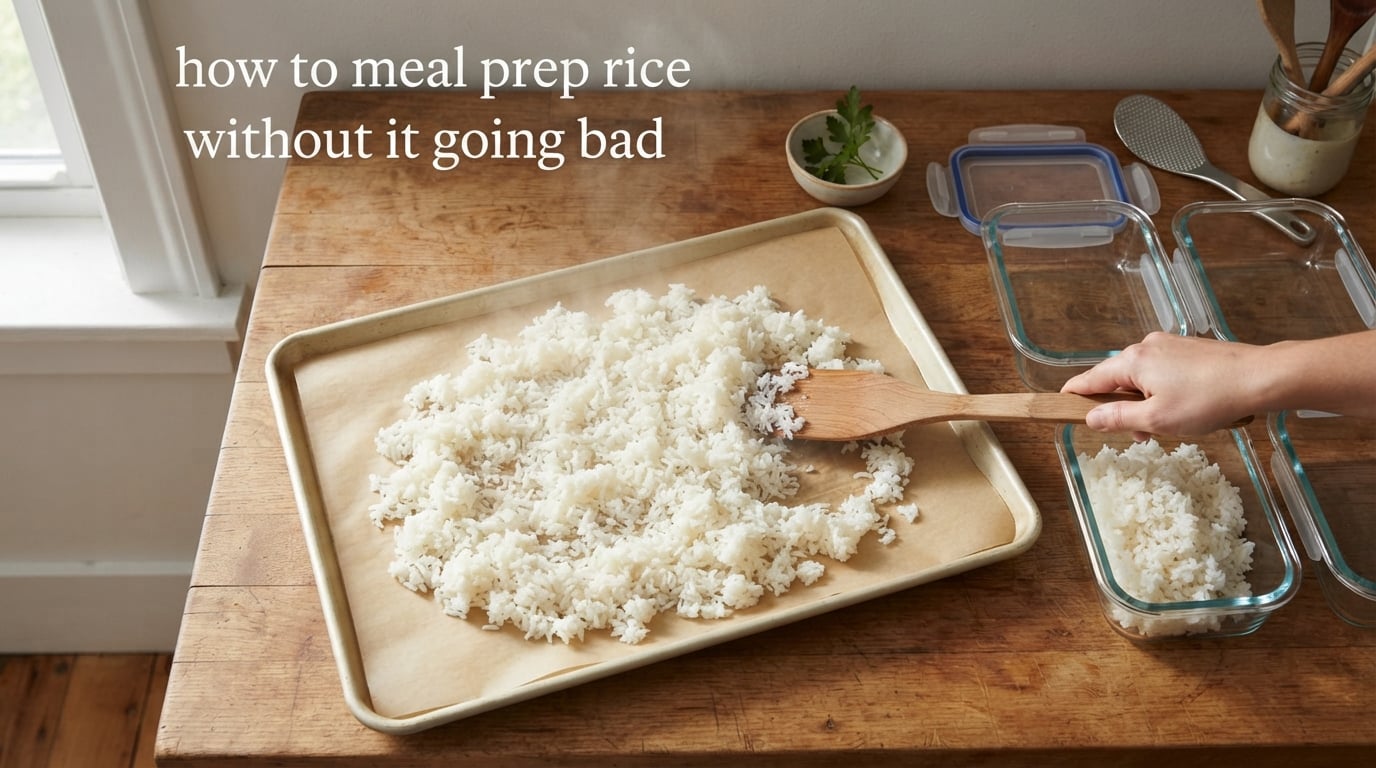 how to meal prep rice without it going bad