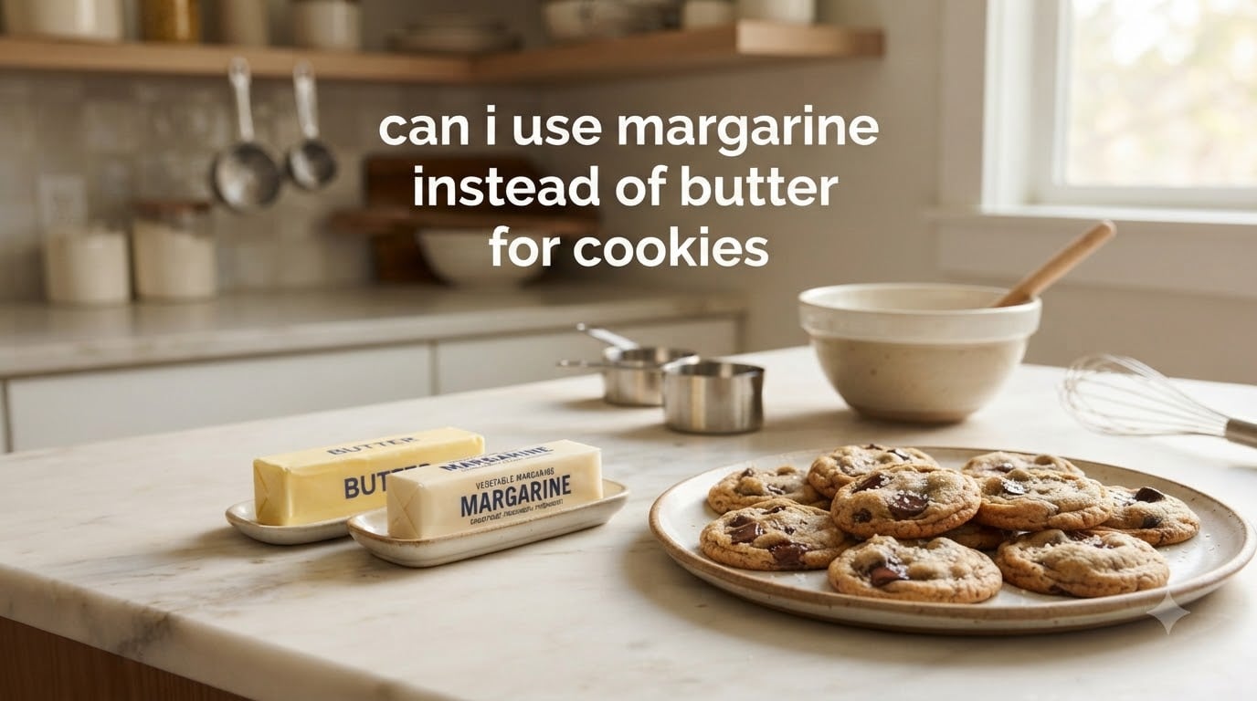 can i use margarine instead of butter for cookies