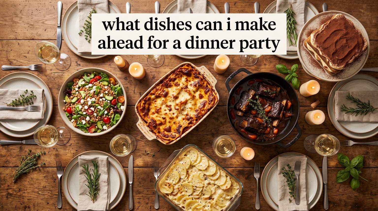 what dishes can i make ahead for a dinner party