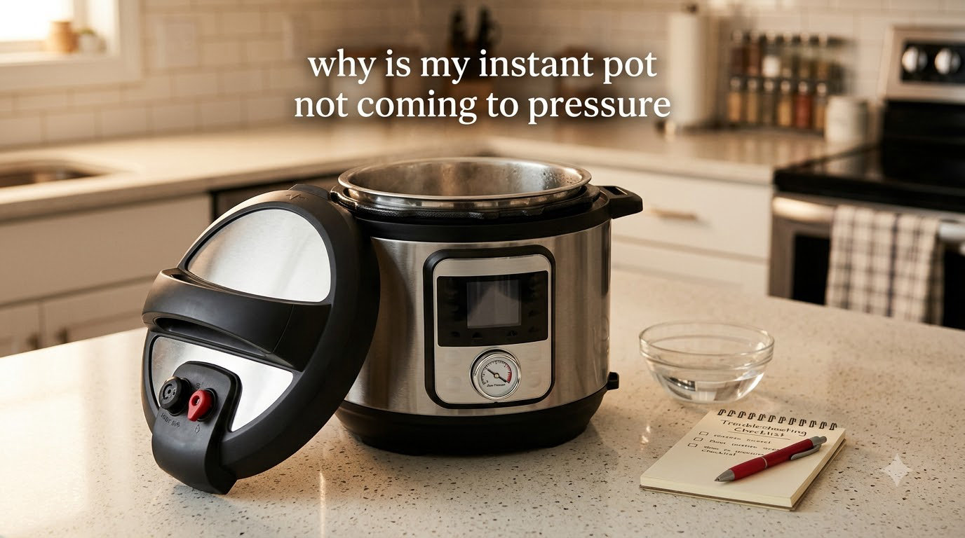why is my instant pot not coming to pressure